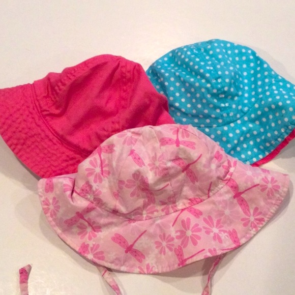 3 girls toddler sun hats - Picture 1 of 6